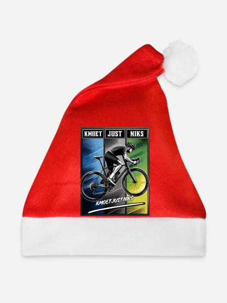 Drei-Panel-Radfahrer Just Nothing - Weihnachtsmütze - Rot