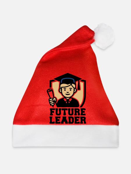 Absolvent Future Leader Logo - Weihnachtsmütze - Rot