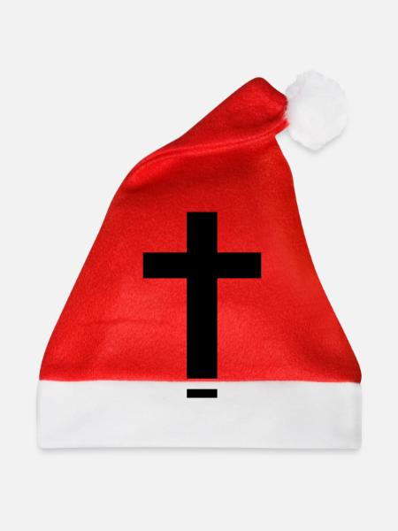 Kreuz - Weihnachtsmütze - Rot
