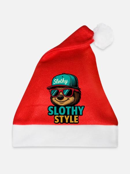 Slothy Style – Sloth Streetwear - Weihnachtsmütze - Rot