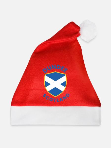 Dundee Shield Saltire Wappen - Weihnachtsmütze - Rot