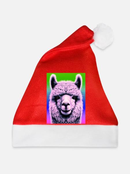 Alpaka - Weihnachtsmütze - Rot