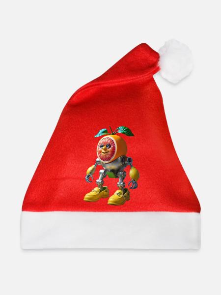 Juicy Robo Zitrus - Weihnachtsmütze - Rot