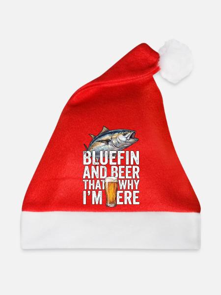 Bluefin Beer Fishing - Weihnachtsmütze - Rot