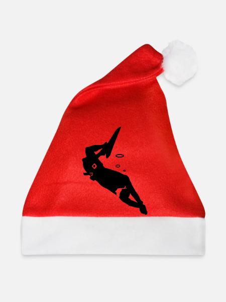 Taucher - Weihnachtsmütze - Rot - Vorne