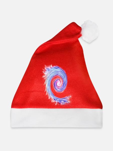 Pastellwirbel Spirale - Weihnachtsmütze - Rot