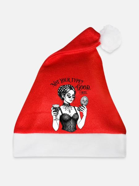 Gothic Tarot Siren - Weihnachtsmütze - Rot