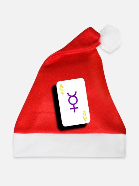 Ace of Intersex - Weihnachtsmütze - Rot