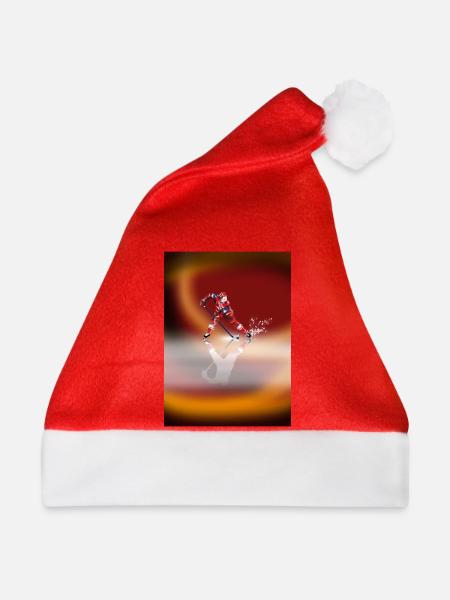 Eishockey - Weihnachtsmütze - Rot