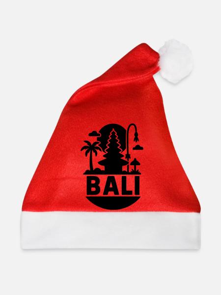 bali silhouette - Weihnachtsmütze - Rot