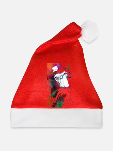 Golfspieler #golf - Weihnachtsmütze - Rot