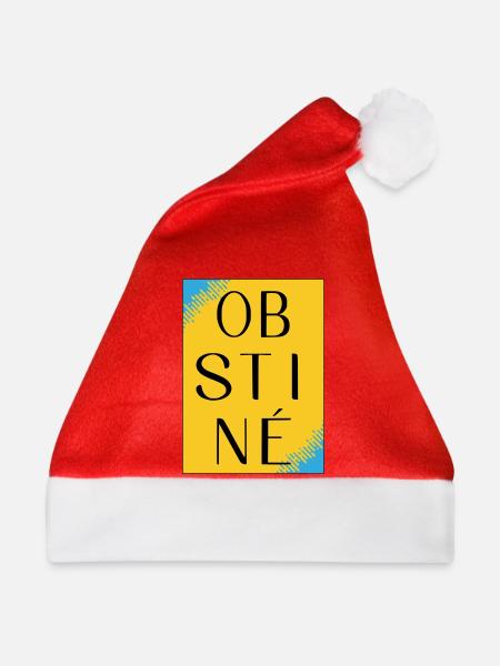 Stur im gelben Kontrast - Weihnachtsmütze - Rot