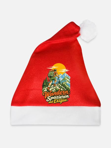 Wandern Spazieren mit Ehrgeiz - Weihnachtsmütze - Rot