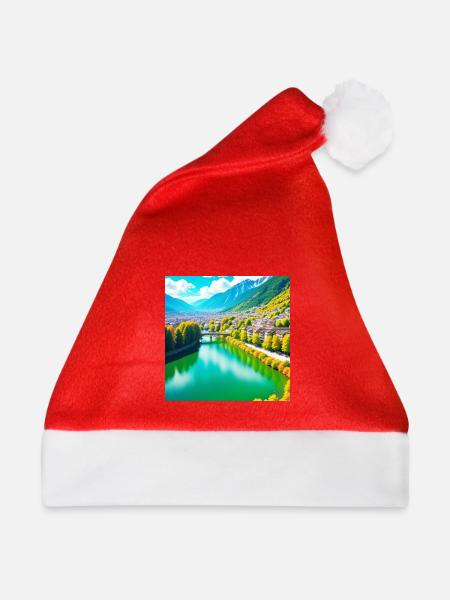Emerald Valley und Alpendorf - Weihnachtsmütze - Rot