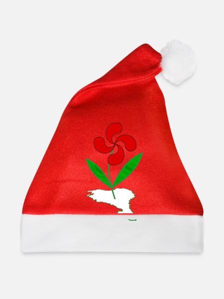 Baskische Blume - Weihnachtsmütze - Rot