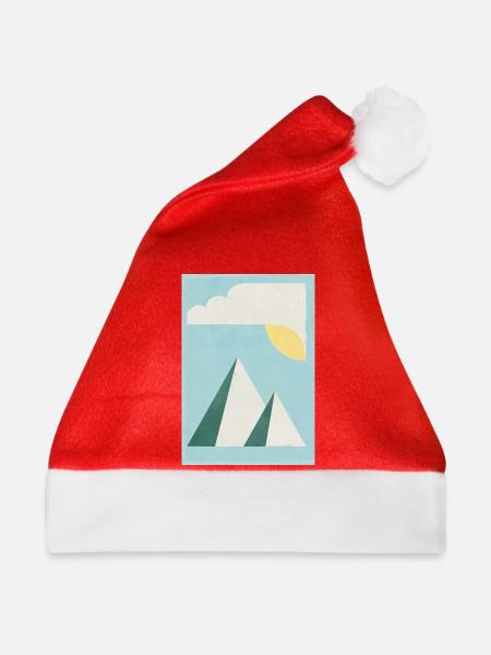 Gebirge - Weihnachtsmütze - Rot