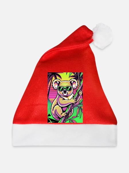 Koala - Weihnachtsmütze - Rot