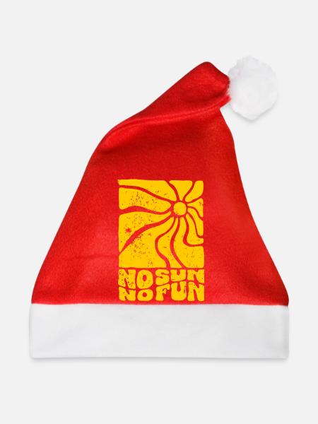 Sonnenkreis No Sun No Fun - Weihnachtsmütze - Rot