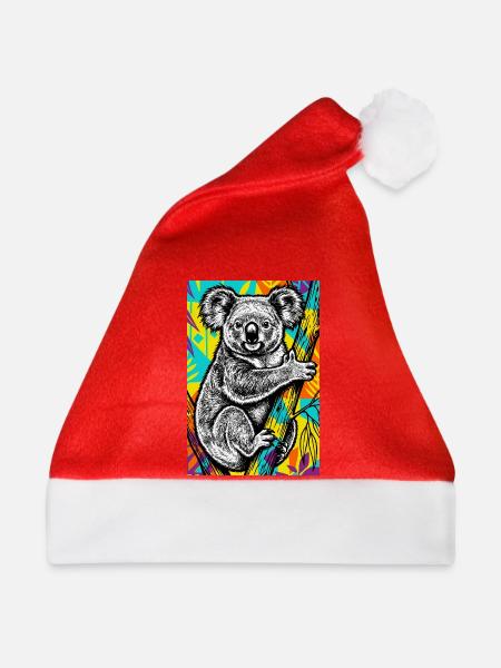 Koala - Weihnachtsmütze - Rot