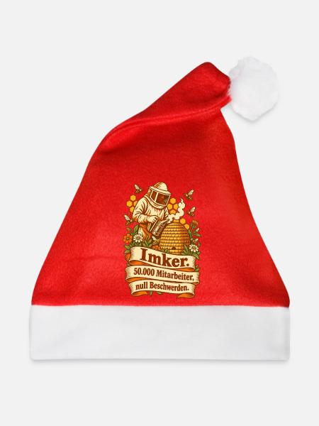 Imker 50000 Mitarbeiter Bienen - Weihnachtsmütze - Rot