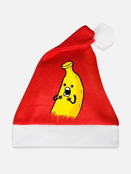 Flippige banane - Weihnachtsmütze - Rot