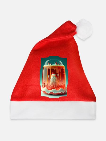 Gelee-Weihnachtsmann - Weihnachtsmütze - Rot