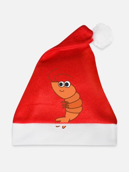 Garnele - Weihnachtsmütze - Rot