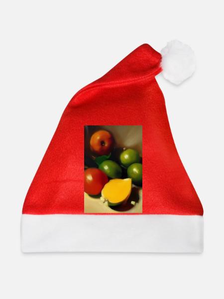 Gesunde Früchte - Weihnachtsmütze - Rot