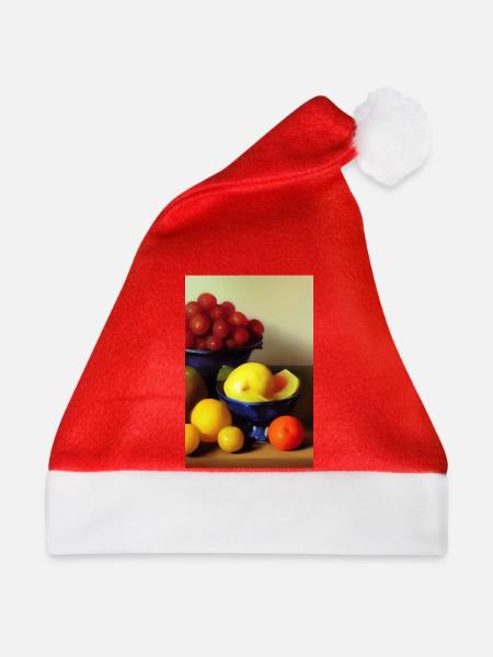 Früchte - Weihnachtsmütze - Rot