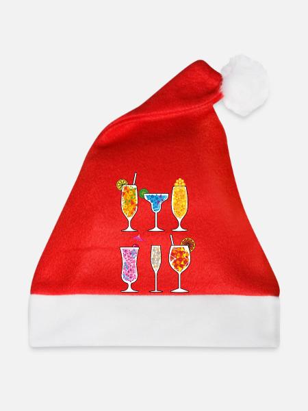 Sommer-Drinks - Weihnachtsmütze - Rot