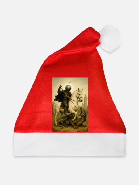 St. Georg der Bot - Weihnachtsmütze - Rot
