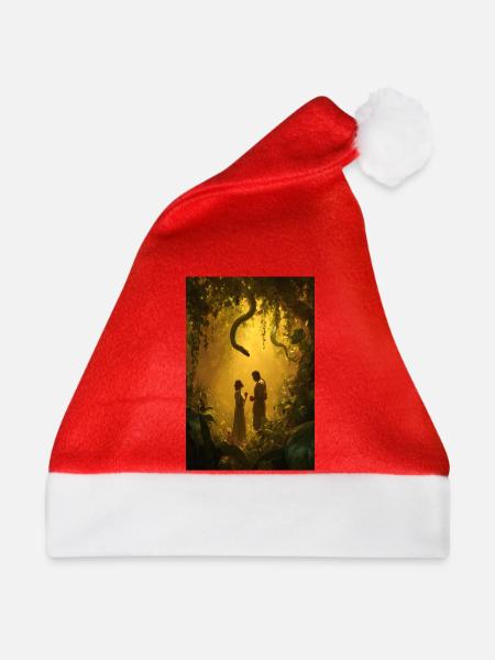 Verzauberte Dschungel-Romantik - Weihnachtsmütze - Rot