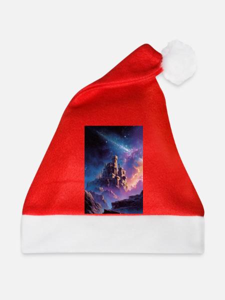 Nebelburg im Sternenreich - Weihnachtsmütze - Rot