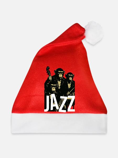 Jazz-Schimpansenquartett - Weihnachtsmütze - Rot