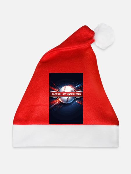 Softball ist unser Leben - Weihnachtsmütze - Rot