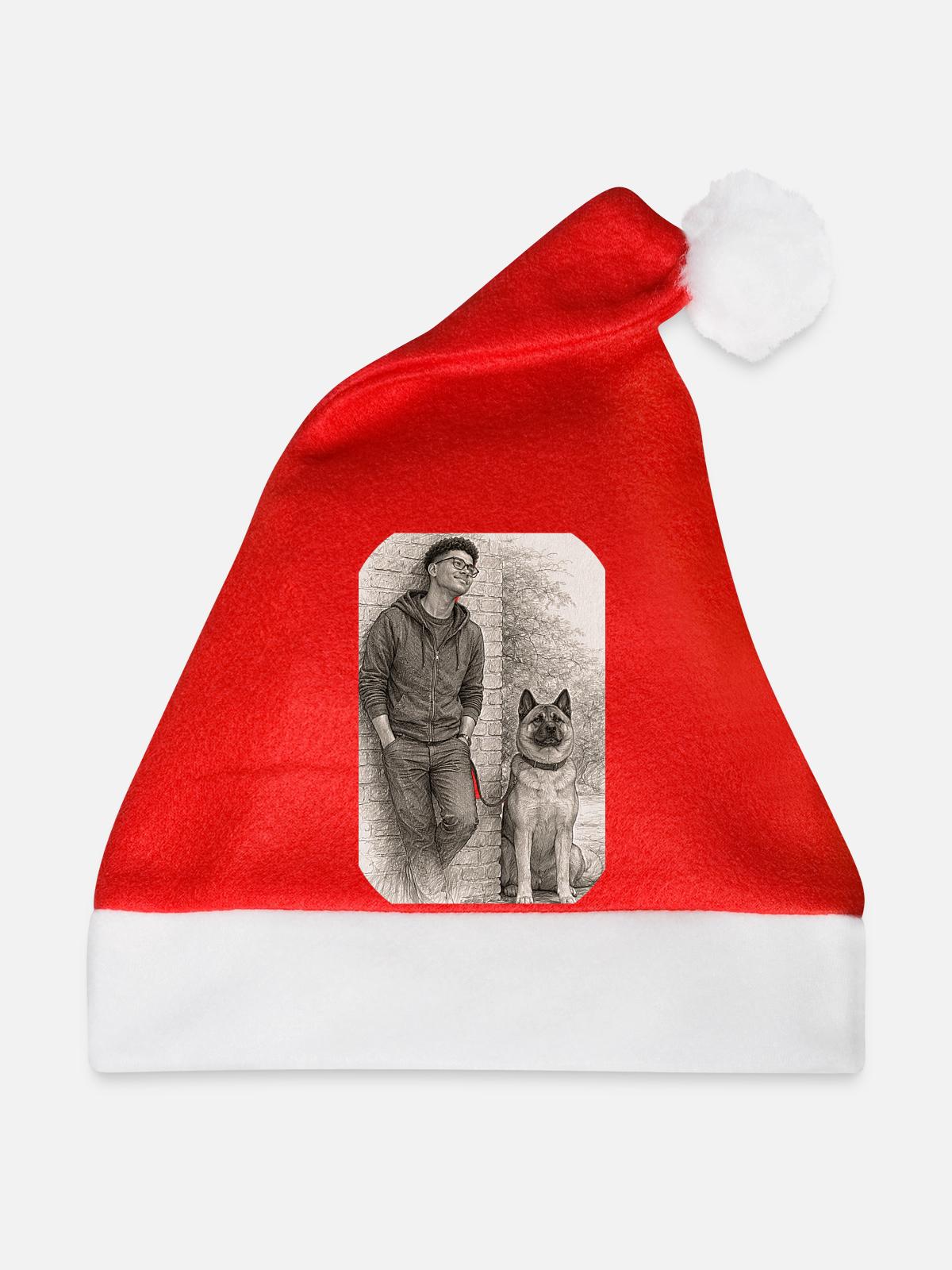 Matt & Holly - Weihnachtsmütze - Rot - Vorne