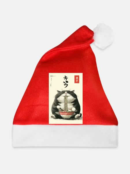 Neko-Nudelfest - Weihnachtsmütze - Rot