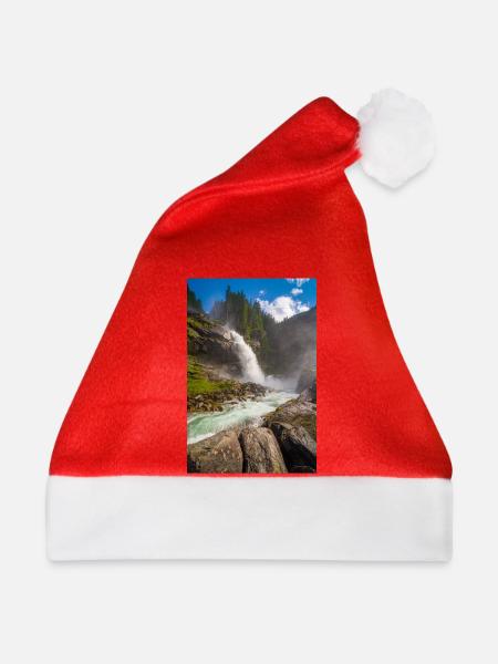 Krimmler Wasserfälle - Weihnachtsmütze - Rot