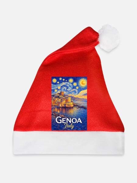 Genua, Italien. - Weihnachtsmütze - Rot