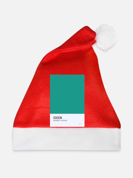Ideen entstehen im Denken Poster - Weihnachtsmütze - Rot