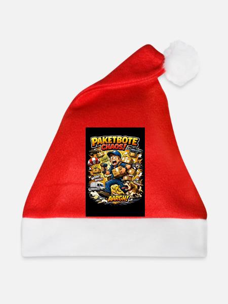 Paketbote Chaos Action - Weihnachtsmütze - Rot