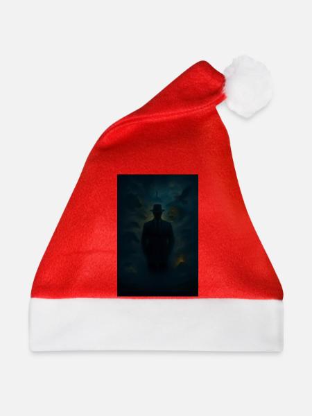 Schattenrätsel im Nebel - Weihnachtsmütze - Rot