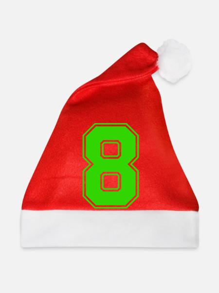8-- - Weihnachtsmütze - Rot