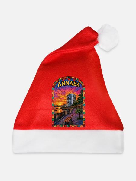 Annaba Buntglas-Gutenachtspaziergang - Weihnachtsmütze - Rot