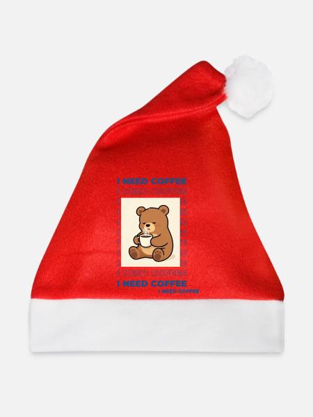 Kuschelbär Kaffeezauber - Weihnachtsmütze - Rot