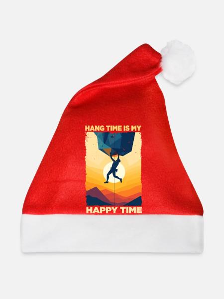 Abenteuerliche Kletterzeit Motiv - Weihnachtsmütze - Rot