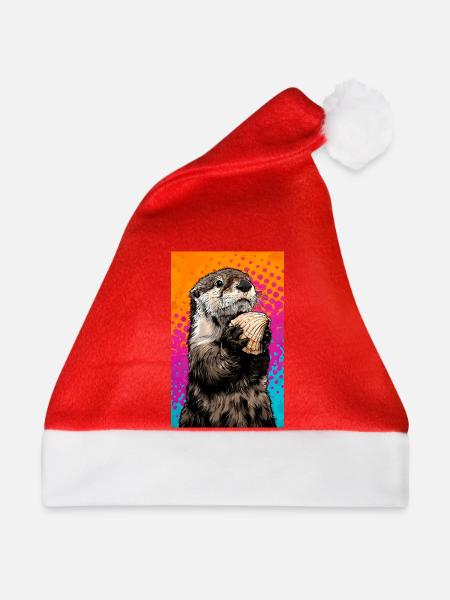 Otter - Weihnachtsmütze - Rot