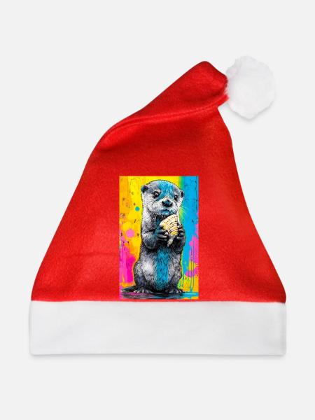 Otter - Weihnachtsmütze - Rot