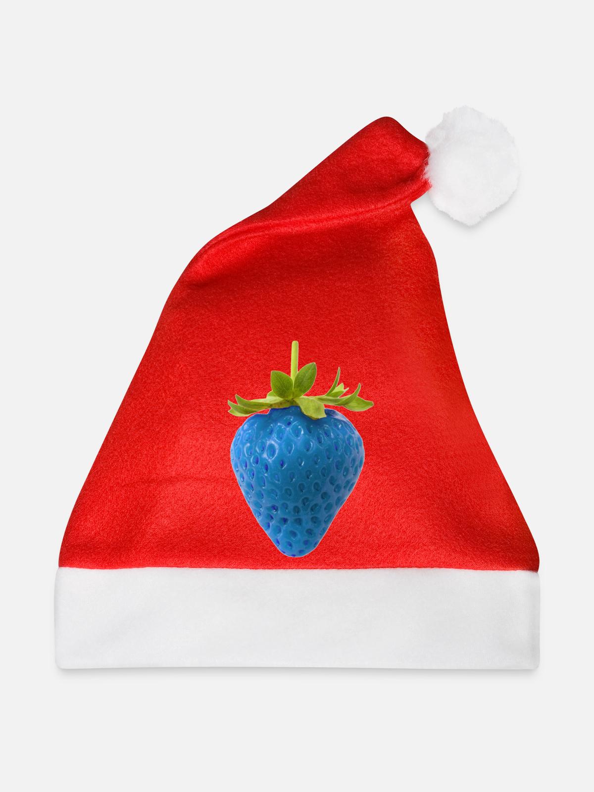 Blue Strawberry - Weihnachtsmütze - Rot - Vorne