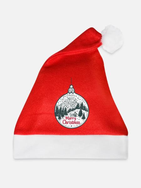 SPREAD Frohe Weihnachtskugel - Weihnachtsmütze - Rot